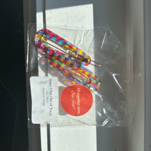 Lisa Says Gah! Colourful Mosaic Hair Barrettes - Picture 5 of 8